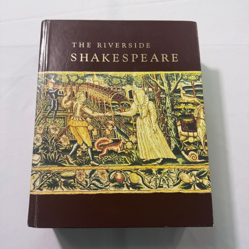 The Riverside Shakespeare Complete Works Hardcover Houghton Mifflin Illustrated